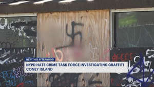 NYPD Hate Crime Task Force investigates swastika graffiti on abandoned Coney Island building