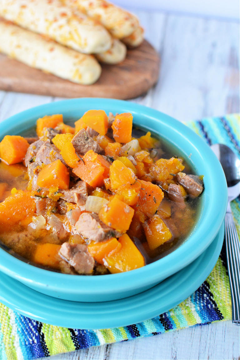 Savory Crockpot Beef and Sweet Potato Stew Recipe