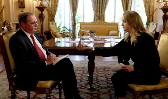 excruciating moment kuenssberg forces russian envoy to watch clip exposing putin's lies