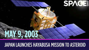 On May 9, 2003, the Japan Aerospace Exploration Agency launched the first-ever asteroid sample return mission, Hayabusa. [‘On This Day in Space’ Video Series on Space.com](https://www.space.com/39251-on-this-day-in-space.html)  This was also the first mission to land on an asteroid. Hayabusa would spend about two years chasing down a near-Earth asteroid called 25143 Itokawa. It then landed on the asteroid, scooped up some samples, and returned to Earth in 2010. Hayabusa may have accomplished its mission, but it was also constantly plagued with technical difficulties. The problems started six months after the launch, when a huge solar flare damaged the solar arrays. This reduced the amount of power the solar panels could supply to its ion engines, so it look an extra three months to reach the asteroid. After finally getting there, Hayabusa tried to drop off a tiny robotic lander called MINERVA, but it drifted off into space without even touching the asteroid. Hayabusa itself made two separate landing attempts, both of which were riddled with problems that put the spacecraft into safe mode. But somehow it still managed to bring some asteroid dust back to Earth.