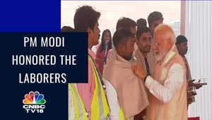 PM Modi Honored The Laborers At New Parliament Building Inauguration | CNBCTV18