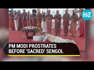 PM Modi Bows to Historic Sengol; Installs it in new Lok Sabha amid Vedic Chants