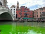 Video shows Venice’s iconic canal turned florescent green