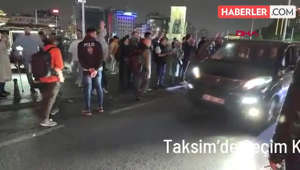 Taksim'de Seçim Kutlaması