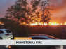 Grass fire burns in Minnetonka