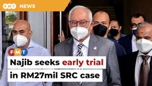 Lawyer Shafee Abdullah says he understands the attorney-general is actively reviewing the three charges against Najib Razak involving SRC International funds amounting to RM27 million.Read More: https://www.freemalaysiatoday.com/category/nation/2023/05/29/najib-wants-early-trial-if-ag-makes-adverse-decision-in-money-laundering-case/Laporan Lanjut: https://www.freemalaysiatoday.com/category/bahasa/tempatan/2023/05/29/kes-gubah-wang-haram-najib-mohon-bicara-awal-jika-keputusan-peguam-negara-bertentangan/Free Malaysia Today is an independent, bi-lingual news portal with a focus on Malaysian current affairs. Subscribe to our channel - http://bit.ly/2Qo08ry ------------------------------------------------------------------------------------------------------------------------------------------------------Check us out at https://www.freemalaysiatoday.comFollow FMT on Facebook: http://bit.ly/2Rn6xEVFollow FMT on Dailymotion: https://bit.ly/2WGITHMFollow FMT on Twitter: http://bit.ly/2OCwH8a Follow FMT on Instagram: https://bit.ly/2OKJbc6Follow FMT on TikTok : https://bit.ly/3cpbWKKFollow FMT Telegram - https://bit.ly/2VUfOrvFollow FMT LinkedIn - https://bit.ly/3B1e8lNFollow FMT Lifestyle on Instagram: https://bit.ly/39dBDbe------------------------------------------------------------------------------------------------------------------------------------------------------Download FMT News App:Google Play – http://bit.ly/2YSuV46App Store – https://apple.co/2HNH7gZHuawei AppGallery - https://bit.ly/2D2OpNP#FMTNews #NajibRazak #ShafeeAbdullah #SRCInternational #MoneyLaundering