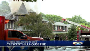 Crescent Hill house catches on fire