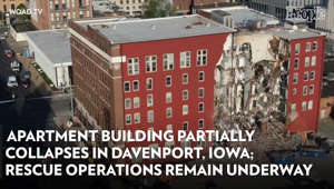 Apartment Building Partially Collapses in Davenport, Iowa; Rescue Operations Remain Underway