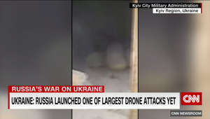Russia launches one of largest drone attacks yet on Kyiv Day