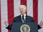 President Biden speaks at Arlington National Cemetery on Memorial Day. ((Susan Walsh / Associated Press))