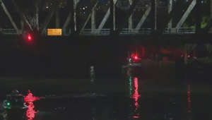 Search on for car in South Branch of Chicago River