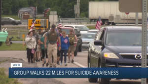 Group walks 22 miles for suicide awareness