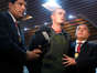 FILE: Joran Van der Sloot, center, of the Netherlands is escorted by Peruvian police officers at the police headquarters in Lima June 5, 2010. REUTERS/Pilar Olivares