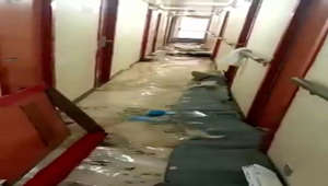 Sailing into a nightmare: Violent storm batters cruise ship and floods hallways