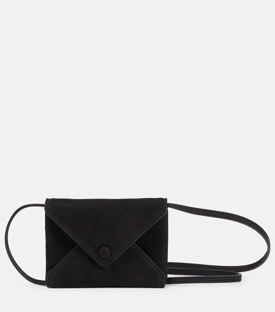 <p><strong>$2006.00</strong></p><p>When one thinks of a fanny pack, a well-sized pouch pocket likely comes to mind. But today, waist bags come in a range of sizes and silhouettes—including the barely-there skinny belt seen throughout fashion month. </p><p>The Row's belt bag is fit with a single envelope compartment to hold smaller essentials—like credit cards, an ID, and other key cards. It's great for days that require light travel. Loop it through your favorite high-waisted slacks for a cinched look or around your neck for easy access. </p><p><strong>Size: </strong>3 "H x 3.5 "W; 49" length shoulder strap. </p><p><strong>Material: </strong>Leather </p><p><strong>Colors: </strong>Black </p>