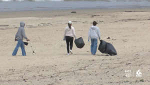 Santa Maria middle school class cleans up beach after Memorial Day weekend
