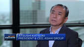 Atsushi Katsuki of the food and drinks business says the company isn't optimistic about the outlook on inflation.