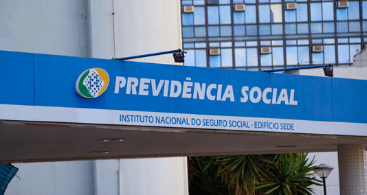 Brasília, Federal District, Brazil – July 23, 2022: Facade of the INSS headquarters building. National Institute of Social Security - Headquarters Building - Social Security in Brasília.