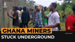 Hundreds of Ghana gold miners stuck underground