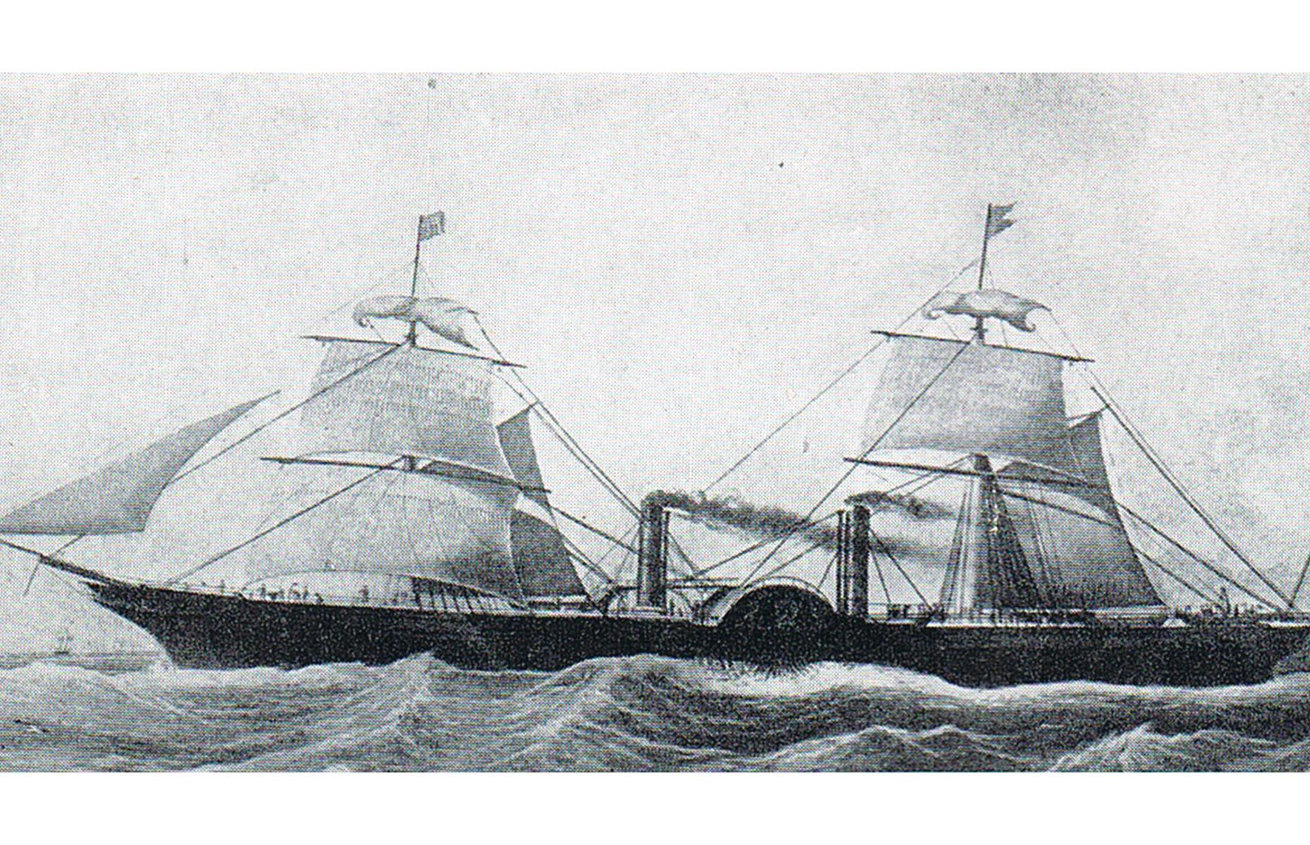<p>Passenger cruising continued to develop through the mid-19th century, with luxuries like on-board lounges and simple entertainment emerging. Shown here, in 1856, is Cunard's RMS Persia, one of the largest ships of her time and an early Blue Riband winner (an award given for high-speed Atlantic crossings).</p>  <p><strong><a href="http://bit.ly/3roL4wv">Love this? Follow our Facebook page for more travel inspiration</a></strong></p>