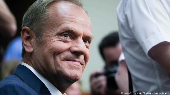 Poland's ruling PiS party has voted through legislation to form a commission that will have the power to investigate alleged Russian influence in previous administrations and punish those deemed to have acted in Russia's interests. Pictured here: former PM Donald Tusk