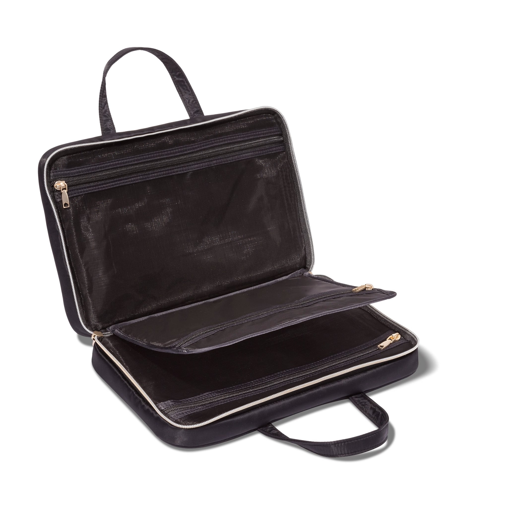 <p><a href="https://www.target.com/p/sonia-kashuk-8482-weekender-makeup-bag-black/-/A-52702304#lnk=sametab">BUY NOW</a></p><p>$20</p><p><a href="https://www.target.com/p/sonia-kashuk-8482-weekender-makeup-bag-black/-/A-52702304#lnk=sametab" class="ga-track"><strong>Sonia Kashuk Weekender Makeup Bag</strong></a> ($20)</p> <p>If you're someone who only likes to take the essentials with them while traveling, the Sonia Kashuk Weekender Makeup Bag is a sleek and slim pick. This makeup bag features two zipped compartments and a center organizer with a zipper pocket allowing you to keep everything organized. Whether you're going on a weekend getaway, a friend's wedding, or just getting some R&R on a two-week trip, this Weekender Makeup Bag can store everything you need without fail.</p>
