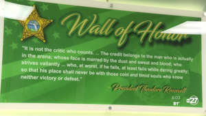 LCSO unveils wall of honor in memory of those who died in the line of duty