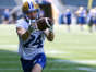 Jeremy Murphy caught two passes for big first downs in his first CFL preseason game with the Winnipeg Blue Bombers. 