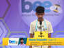 Manu Sripathi competes in 2023 Scripps National Spelling Bee