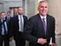 US House Speaker Kevin McCarthy (R-CA) leaves his office and walks to the House Chamber to vote on the US debt limit at the US Capitol in Washington, DC, on May 31, 2023. Congressional leaders were racing to secure backing for a cross-party deal to raise the US debt limit and avert a first-ever default as they faced a growing backlash from conservatives ahead of a crucial Wednesday evening vote.