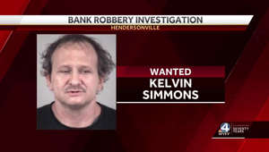 Suspect wanted after bank robbery in Hendersonville, North Carolina, police say