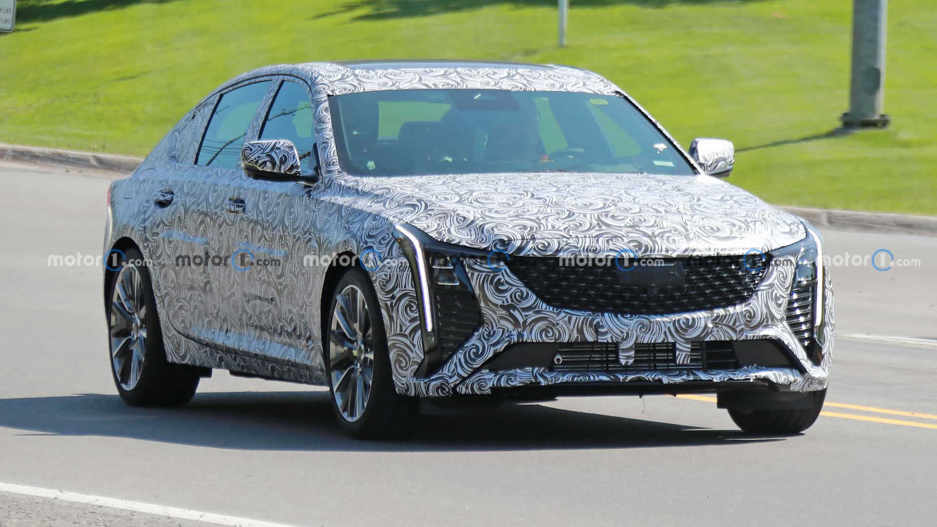 2024 Cadillac CT5 Spied Showing Updated Front Design