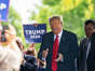 Former US President Donald Trump arrives to meet with local Republican leaders at the Machine Shed restaurant in Urbandale, Iowa, US, on Thursday, June 1, 2023. Trump returned to the state on Wednesday to begin a series of appearances and interviews, including a Fox News town hall with Sean Hannity that will be broadcast today. Photographer: Al Drago/Bloomberg via Getty Images