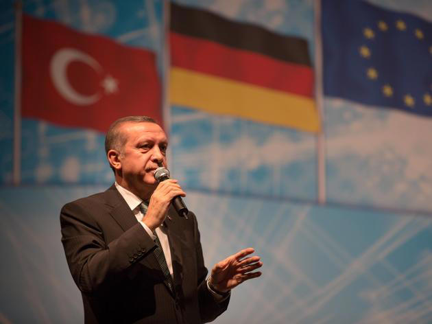 Präsident Recep Tayyip Erdogan buhlt um Stimmen von Auslandstürken.