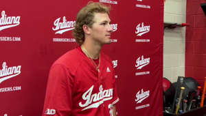 Josh Pyne drove in five runs to help Indiana sweet Purdue over the weekend. They won again on Sunday, this time 10-2, and remain tied for first in the Big Ten baseball race
