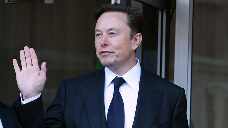 SAN FRANCISCO, CALIFORNIA - JANUARY 24: Tesla CEO Elon Musk leaves the Phillip Burton Federal Building on January 24, 2023 in San Francisco, California. Musk testified at a trial regarding a lawsuit that has investors suing Tesla and Musk over his August 2018 tweets saying he was taking Tesla private with funding that he had secured. The tweet was found to be false and cost shareholders billions of dollars when Tesla's stock price began to fluctuate wildly allegedly based on the tweet. Justin Sullivan/Getty Images