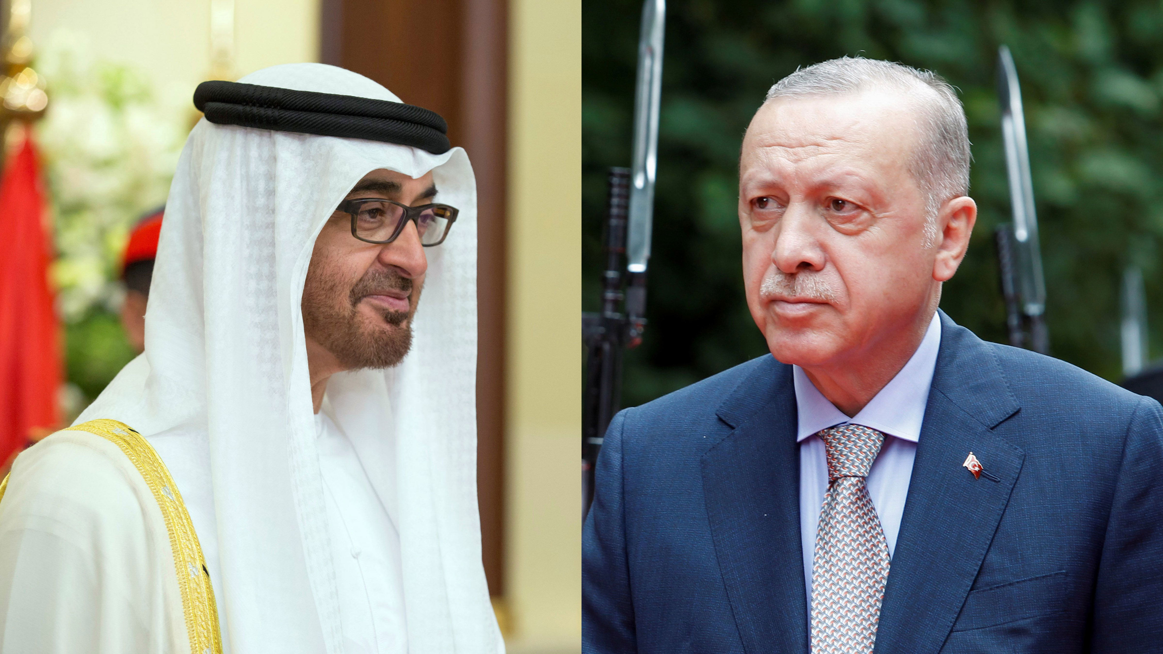 uae president discusses regional security with turkey's erdogan
