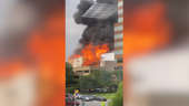 Massive fire rages in Charlotte construction site