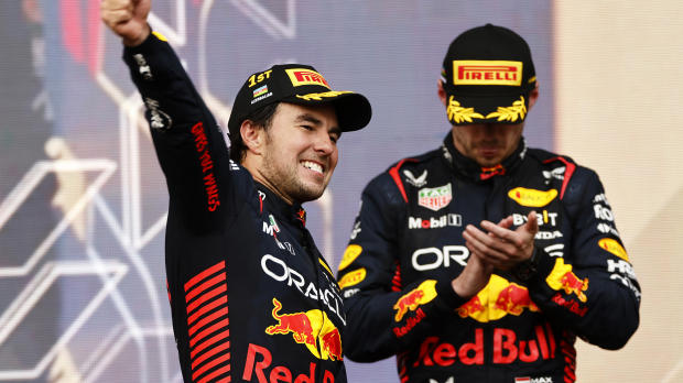 Sergio Perez claimed victory twice for Red Bull in 2023 LAT Images