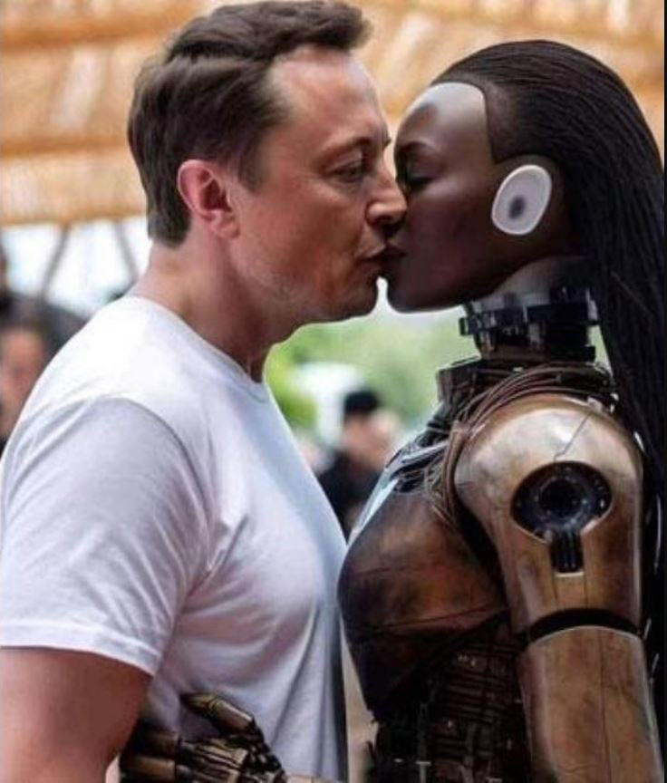 Έλον Μασκ: Φιλά ρομπότ στο στόμα – «Έφτιαξε τη μελλοντική σύζυγό του;»