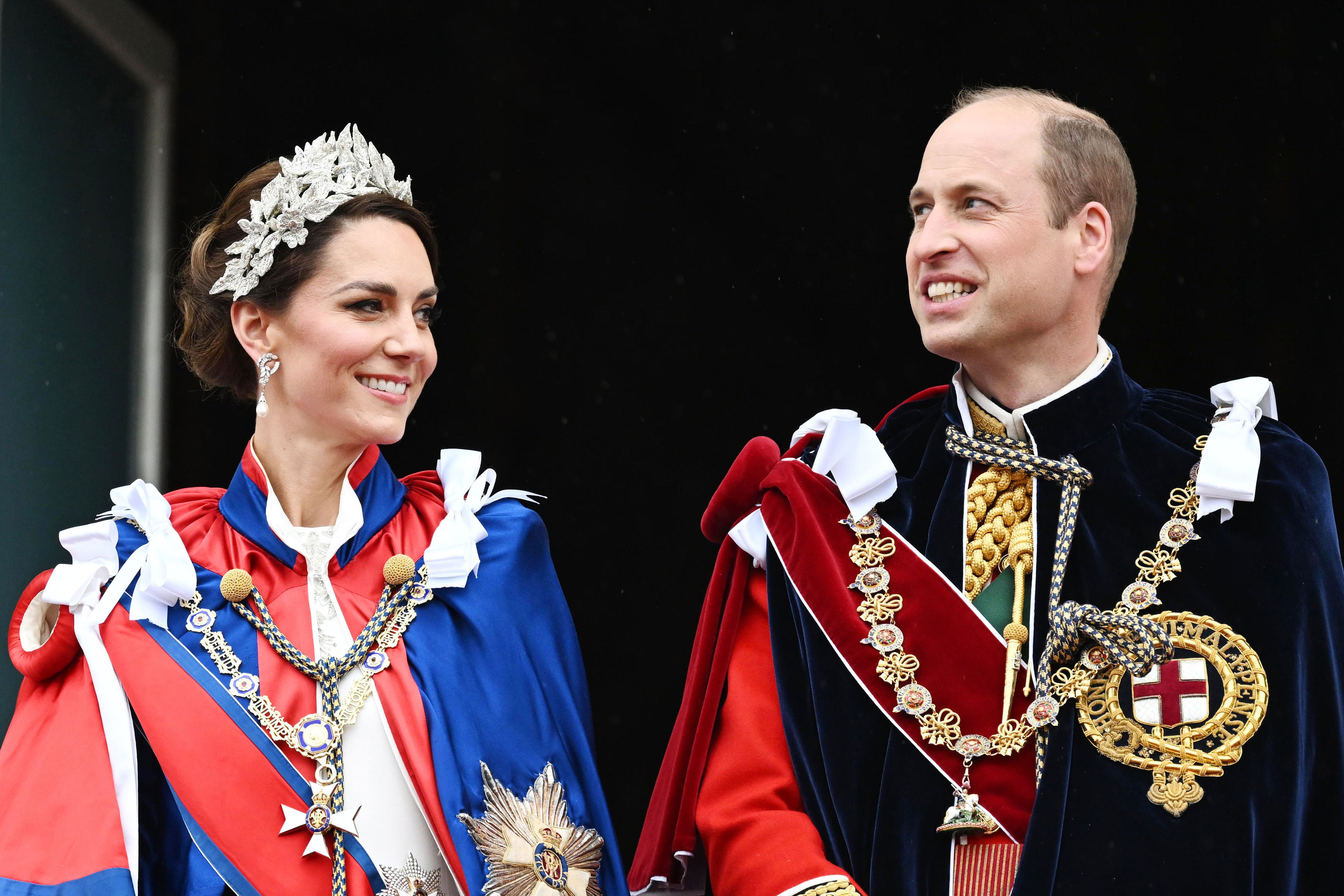 <p>Princess Kate and <a href="https://www.wonderwall.com/celebrity/profiles/overview/prince-william-482.article">Prince William</a> watched the crowds from the balcony of Buckingham Palace in London following the <a href="https://www.wonderwall.com/celebrity/the-coronation-of-king-charles-iii-and-queen-camilla-the-best-pictures-of-all-the-royals-at-this-historic-event-735015.gallery">coronation</a> of King Charles III and Queen Camilla on May 6, 2023.</p>