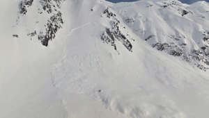 Skier triggers avalanche while speeding down Alaska mountain