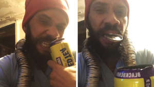 Human can opener: Man cracks open drinks using his teeth