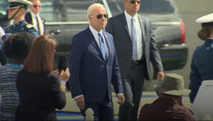 Joe Biden falls over after speech to US air force academy graduates