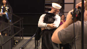 Graduating student surprised by returning brother after 3-year-long deployment