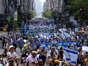 Illustrative. Participants take part in the Celebrate Israel Parade, on June 2, 2019, in New York. (AP Photo/Craig Ruttle/File)