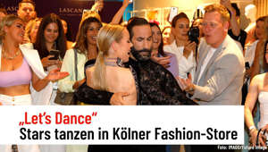 „Wie eine Art Klassentreffen“: „Let's Dance“-Stars tanzen mitten in Kölner Fashion-Store
