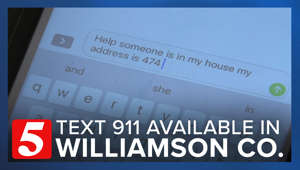 Text 911 provides an extra layer of protection for Williamson County families