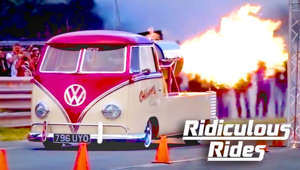 EVER wondered what happens when you mix a classic VW van with a single engine fighter jet? Look no further than Oklahoma Willy. Weighing in at 6600lbs and boasting a horsepower speed of 5,000, the vehicle was built by Perry Watkins from Buckinghamshire. After a night at the pub with friends, the idea of Oklahoma Willy was born. Perry told Truly: “We sit at the pub and come up with stupid ideas, I’ll then lock myself in the garage for five years and build it.” The owner of Perrywinkle Customs, Perry is no stranger to wild automotive creations. “It’s a bit like riding on top of a firework,” Perry explained. Taking around six years to build, Perry first bought a Rolls Royce Viper 535 jet engine, originally made in 1978. He stripped it down, polishing everything in aluminum, taking about two years to complete. Next, he added the after burner which took another six months work. Finally, he bought the VW pickup which had spent most of its life on a farm in Oklahoma, taking a further three years to finish. This rare and iconic vehicle is a prized possession of Perry, who doesn’t like to do something that has been done before.The top speed for the vehicle is 300mph, although the fastest Perry has gone is 157mph, an experience he describes as “exhilarating” but a “bit hairy”. The original engine sits in place making the vehicle street legal, providing you don’t fire up the jet. Perry describes the power as “one of the most incredible things you can ever experience.”