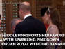 Kate Middleton Sports Her Favorite Tiara with Sparkling Pink Gown for Jordan Royal Wedding Banquet